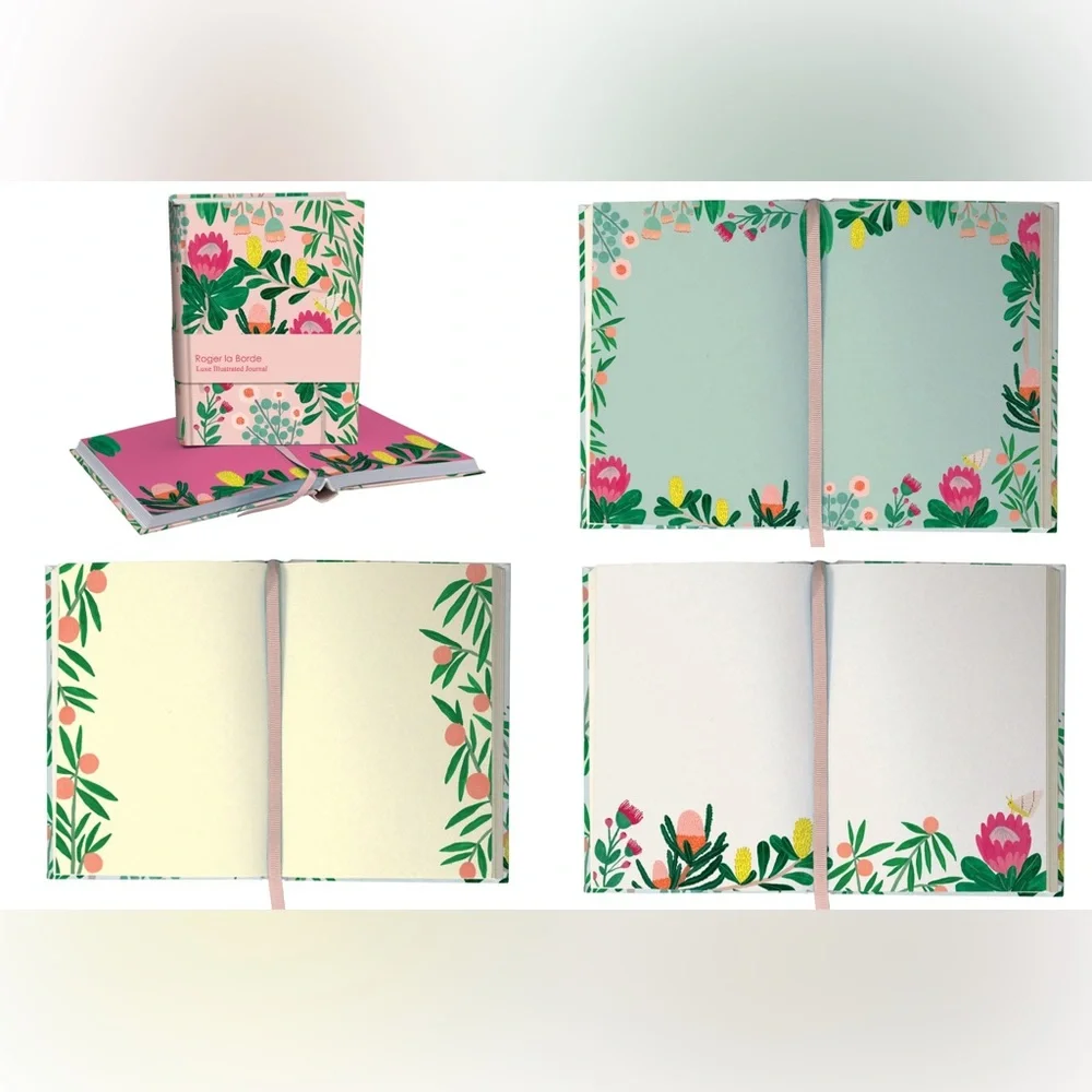 NEW Roger La Borde Illustrated Journal - gorgeous floral illustrations 272 Pages